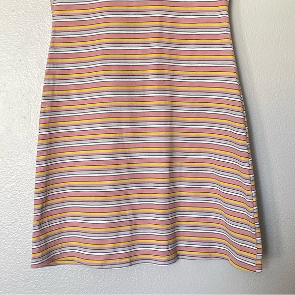 NWT Fate Kristen Striped Pink Mini Dress Size Large - Picture 3 of 7